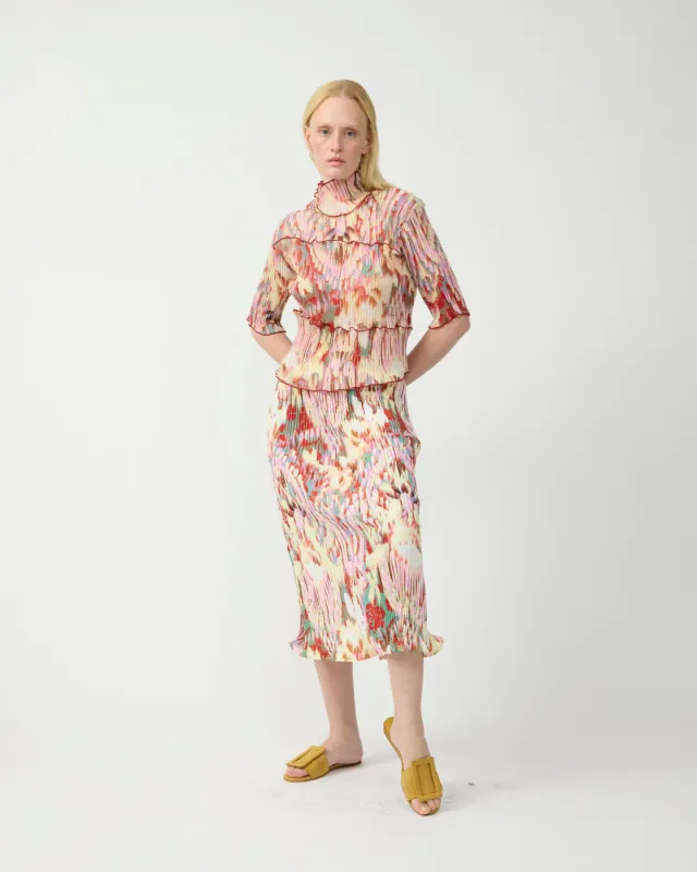 Lasse Pleated Top in Jim made by Julia Heuer