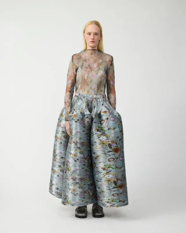 Lee Pleated Top in Transparent Frances made by Julia Heuer