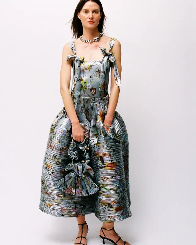 June Smock Top in Metallic Frances made by Julia Heuer