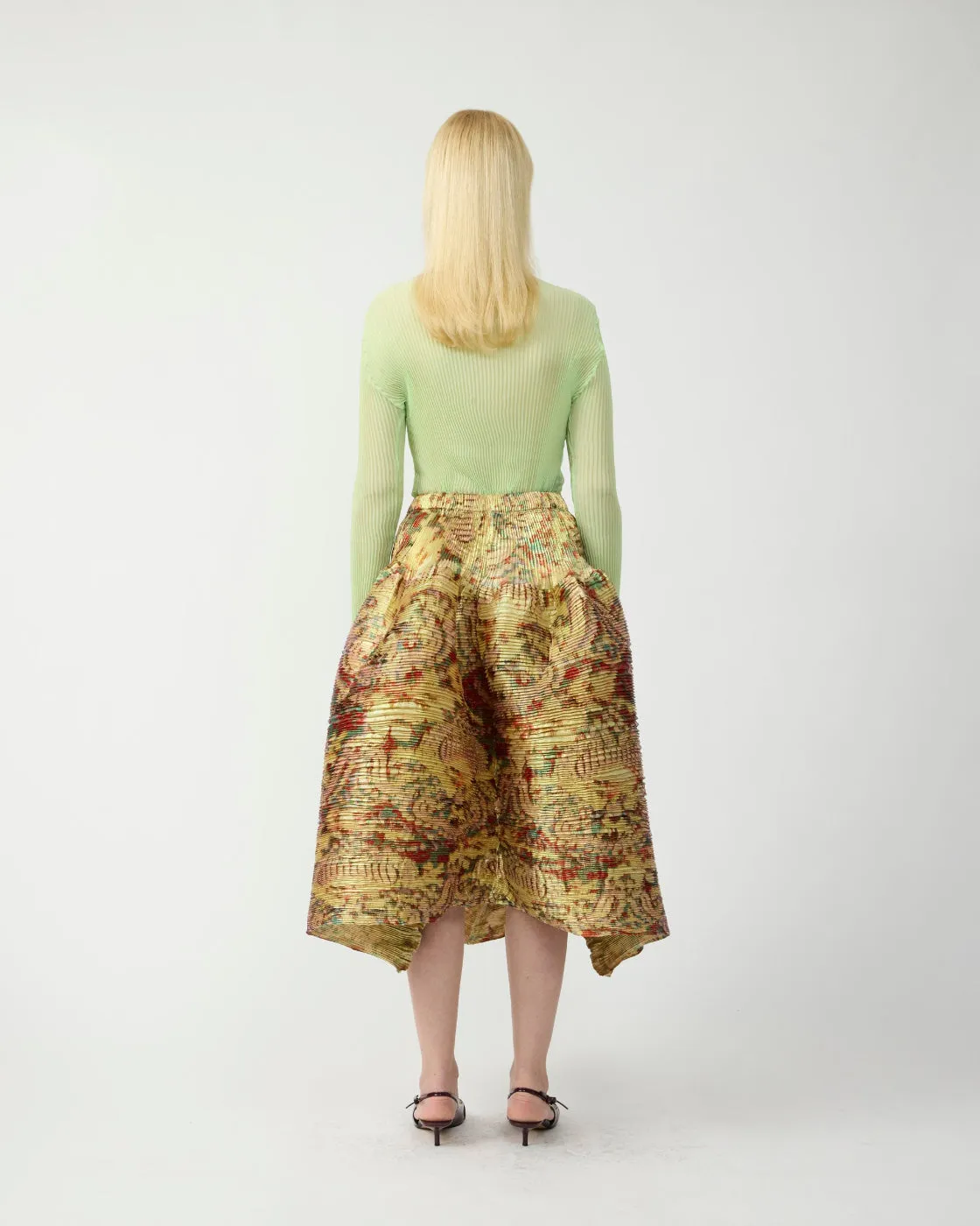 Kenza Handpleated Skirt in Iridescent Jim sold by Julia Heuer product image thumbnail 3