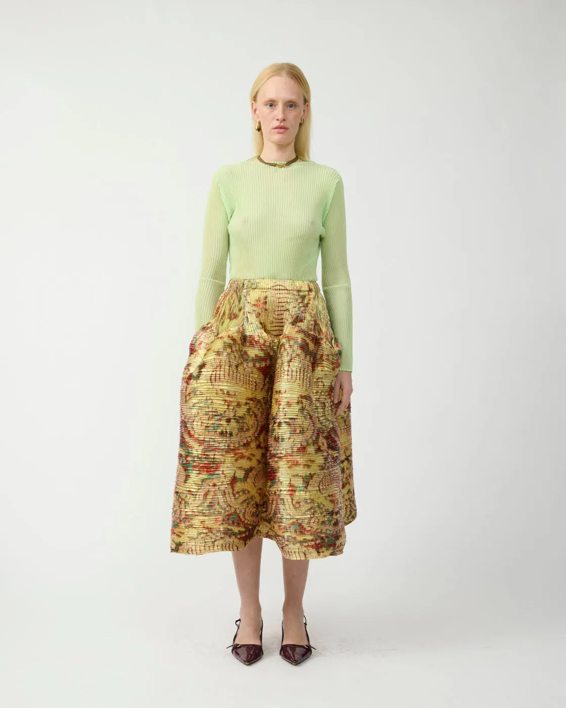Kenza Handpleated Skirt in Iridescent Jim sold by Julia Heuer product image thumbnail 4