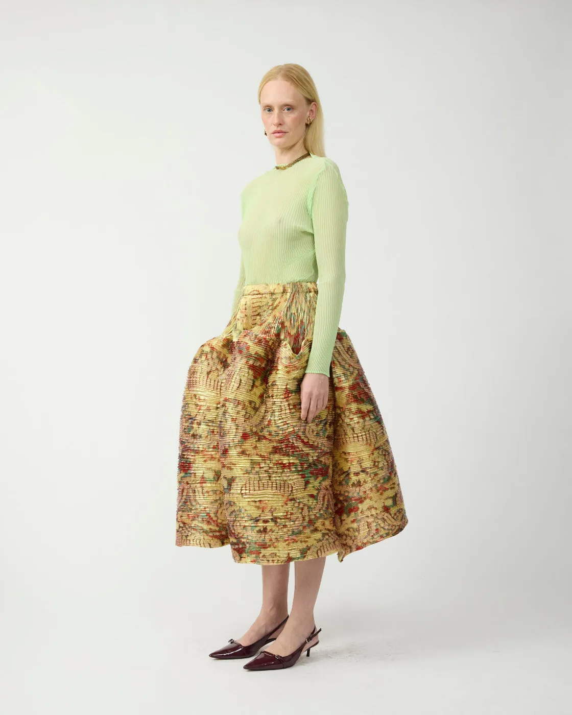 Kenza Handpleated Skirt in Iridescent Jim sold by Julia Heuer product image thumbnail 2