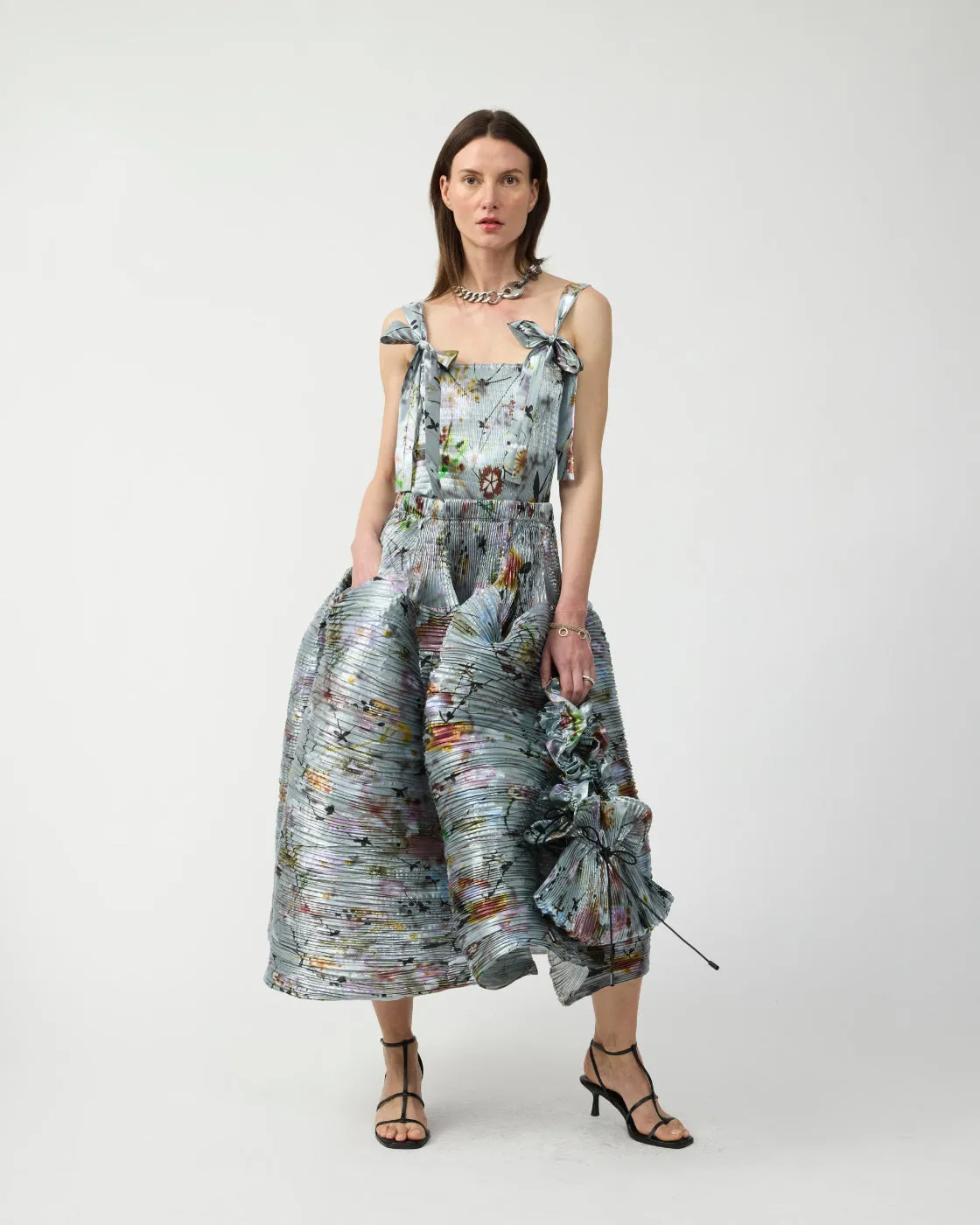 Kenza Handpleated Skirt in Metallic Frances sold by Julia Heuer product image thumbnail 2