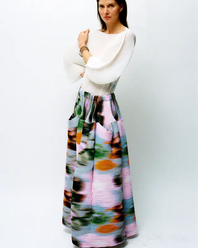 Kenza Handpleated Skirt in Maris made by Julia Heuer