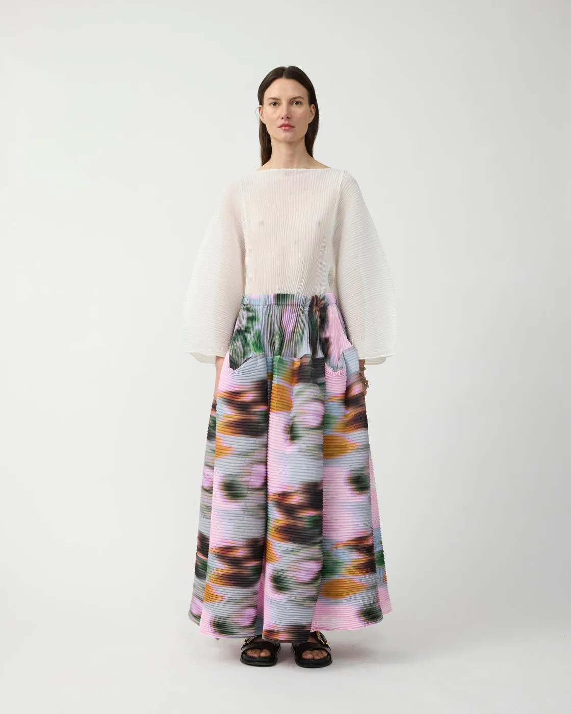 Kenza Handpleated Skirt in Maris sold by Julia Heuer product image thumbnail 3