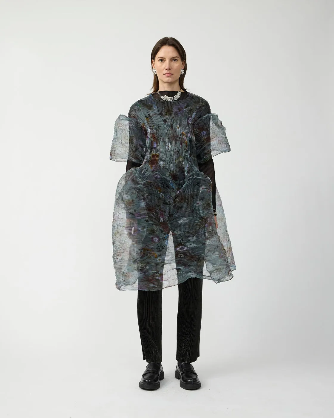 Thekla Handpleated Dress in Transparent Frances sold by Julia Heuer product image thumbnail 3