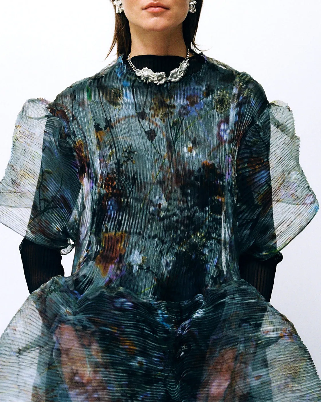 Thekla Handpleated Dress in Transparent Frances sold by Julia Heuer product image thumbnail 2