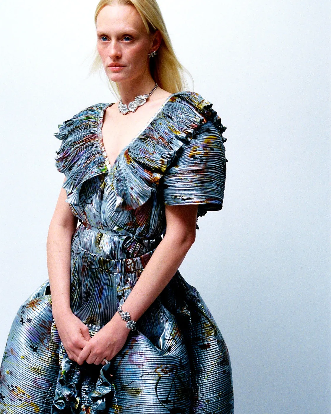 Marcia Handpleated Top in Metallic Frances sold by Julia Heuer product image thumbnail 2