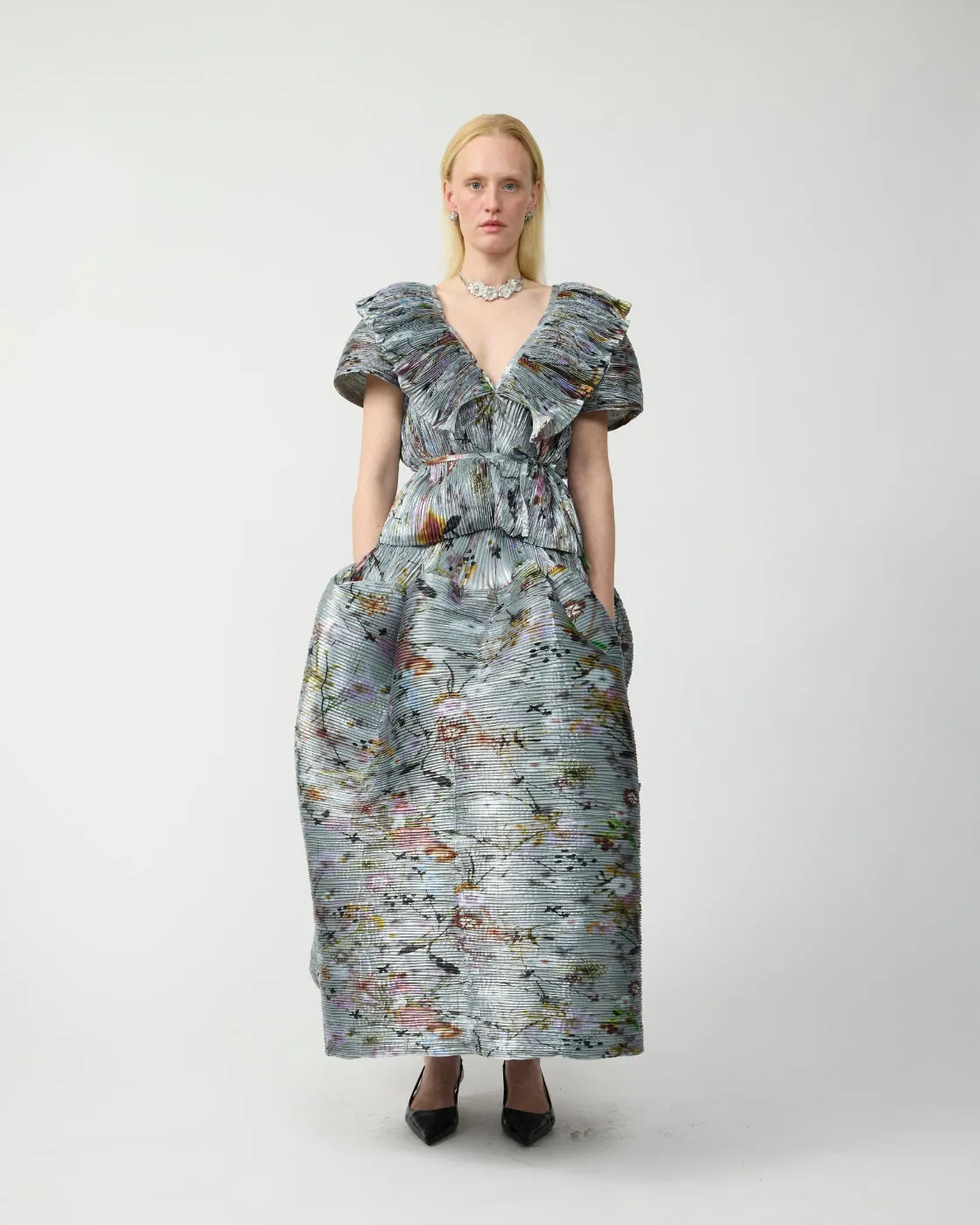 Marcia Handpleated Top in Metallic Frances sold by Julia Heuer product image thumbnail 4