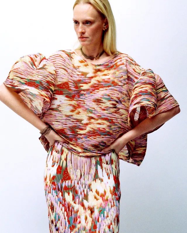 Robin Handpleated Top in Jim sold by Julia Heuer