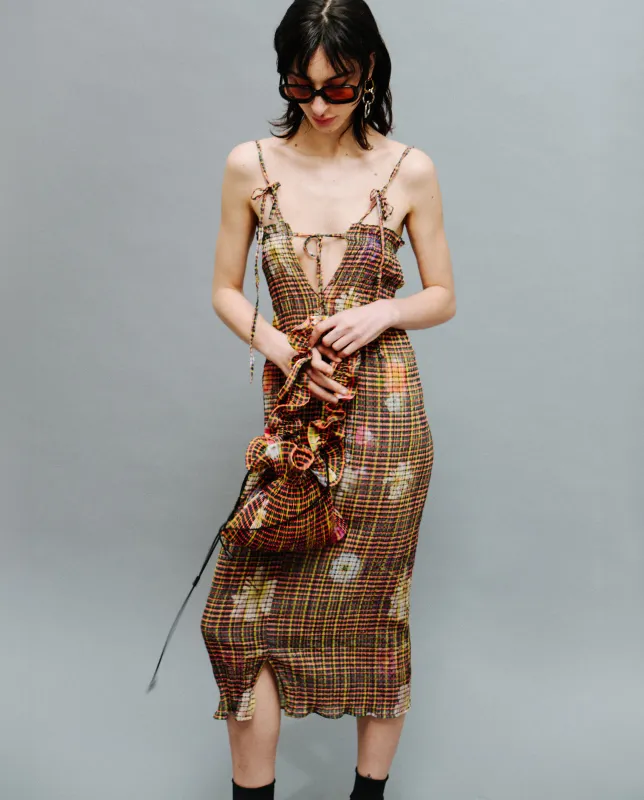 Paskal Crush Pleated Dress in Pagel made by Julia Heuer