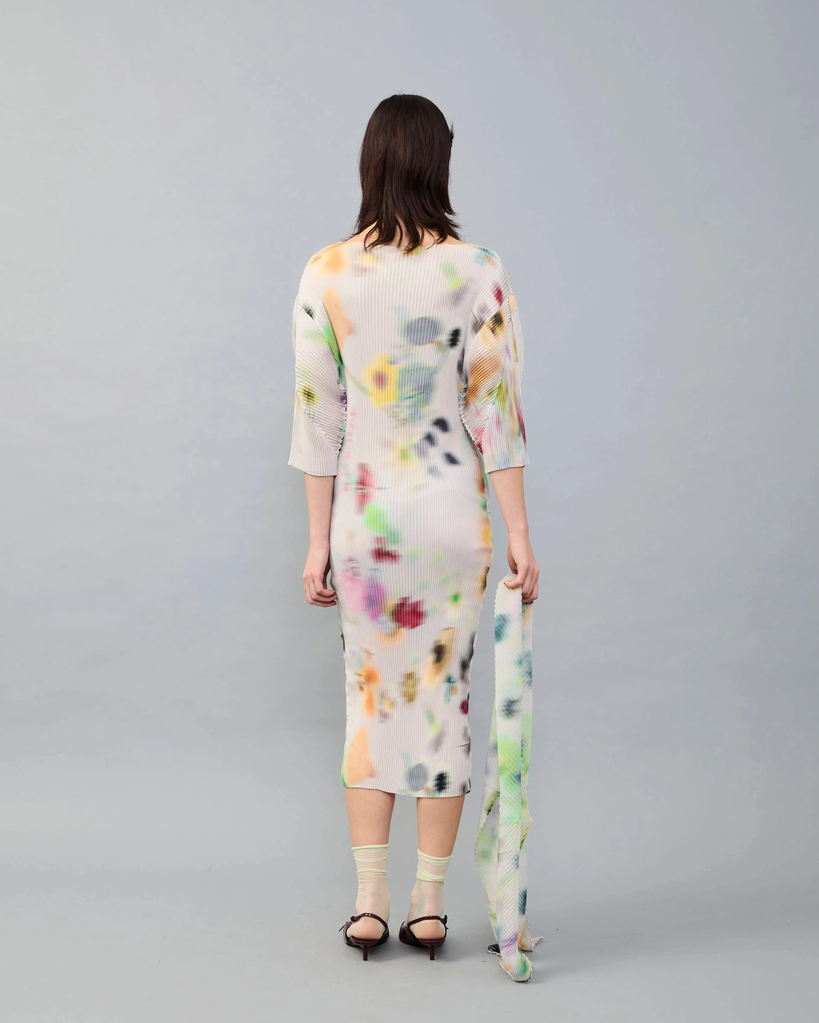 Leila Pleated Dress in light Mayu sold by Julia Heuer product image thumbnail 4