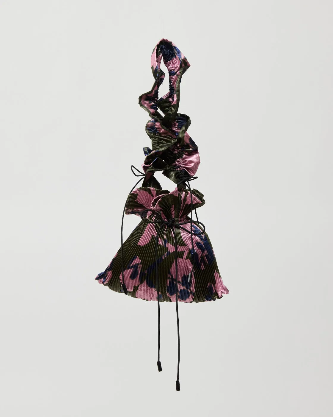 Wanda Pleated Bag in Ingrid Metallic Moss sold by Julia Heuer