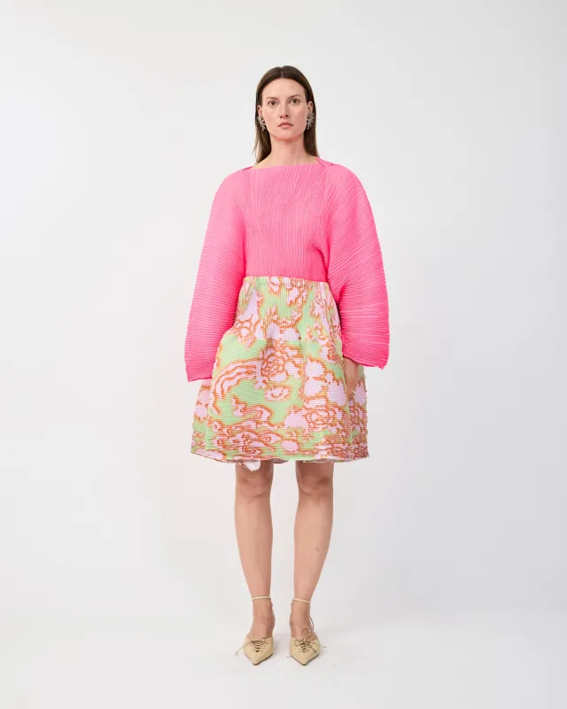 RANA HANDPLEATED TOP IN PINK made by Julia Heuer