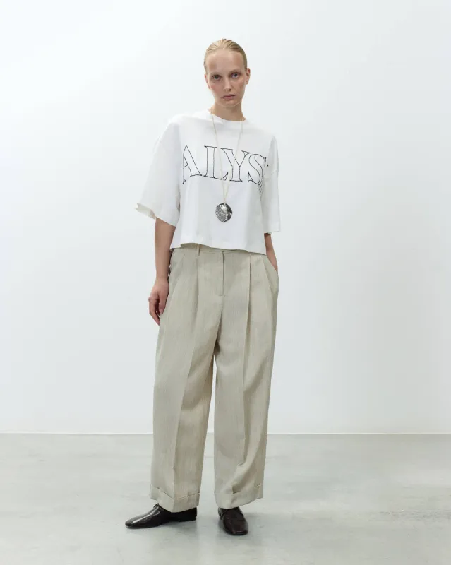 EMBROIDERED T-SHIRT WITH BOXY EMBROIDERY sold by ALYSI