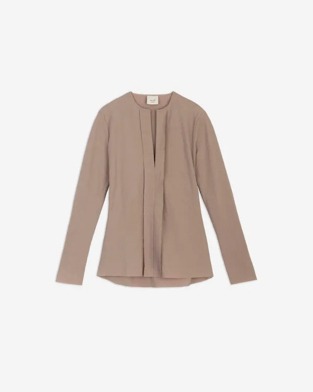 SILK CANVAS BLOUSE WITH RUFFLES sold by ALYSI