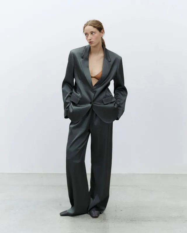 SINGLE-BREASTED SATIN BLAZER made by ALYSI