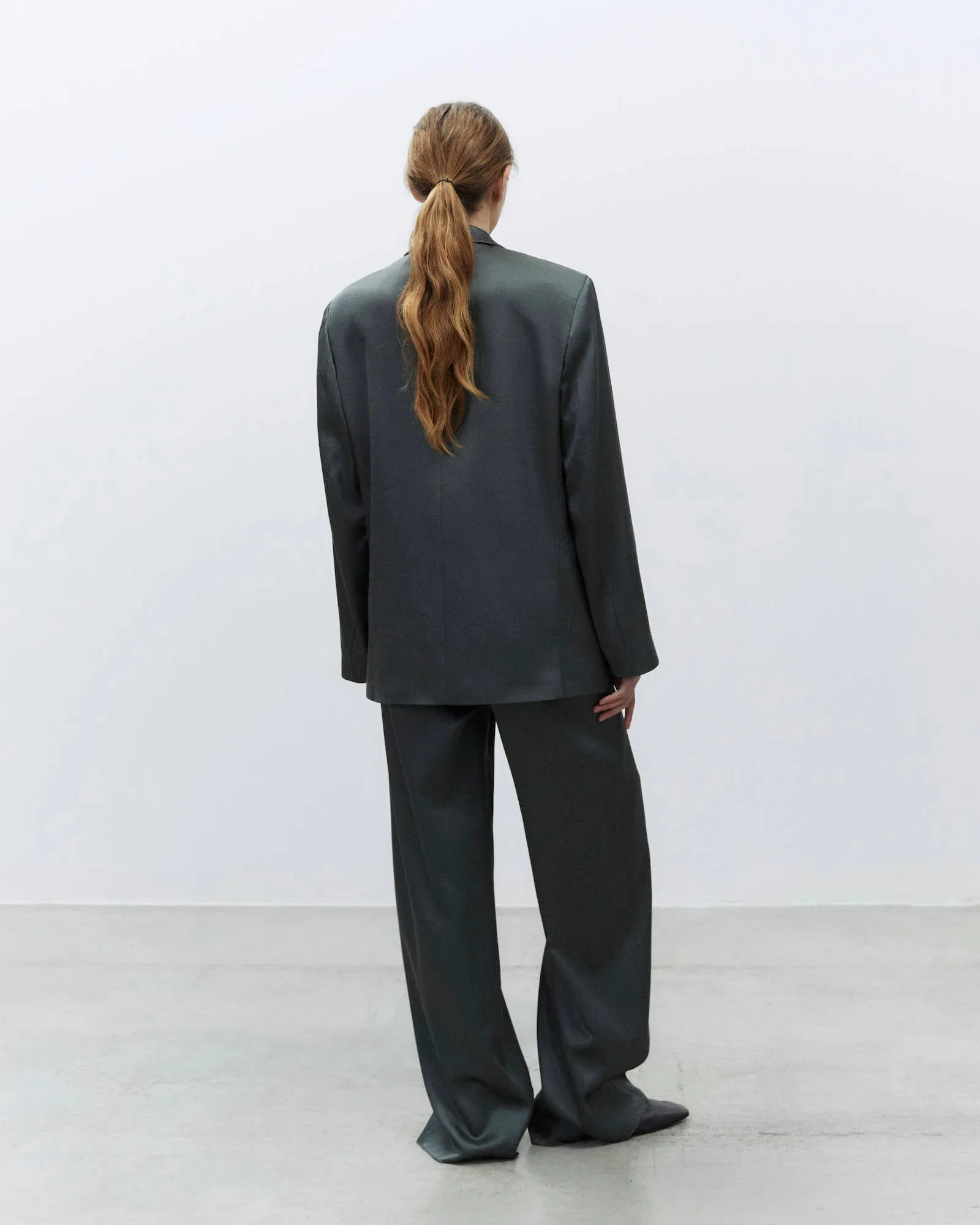 SINGLE-BREASTED SATIN BLAZER sold by ALYSI product image thumbnail 3