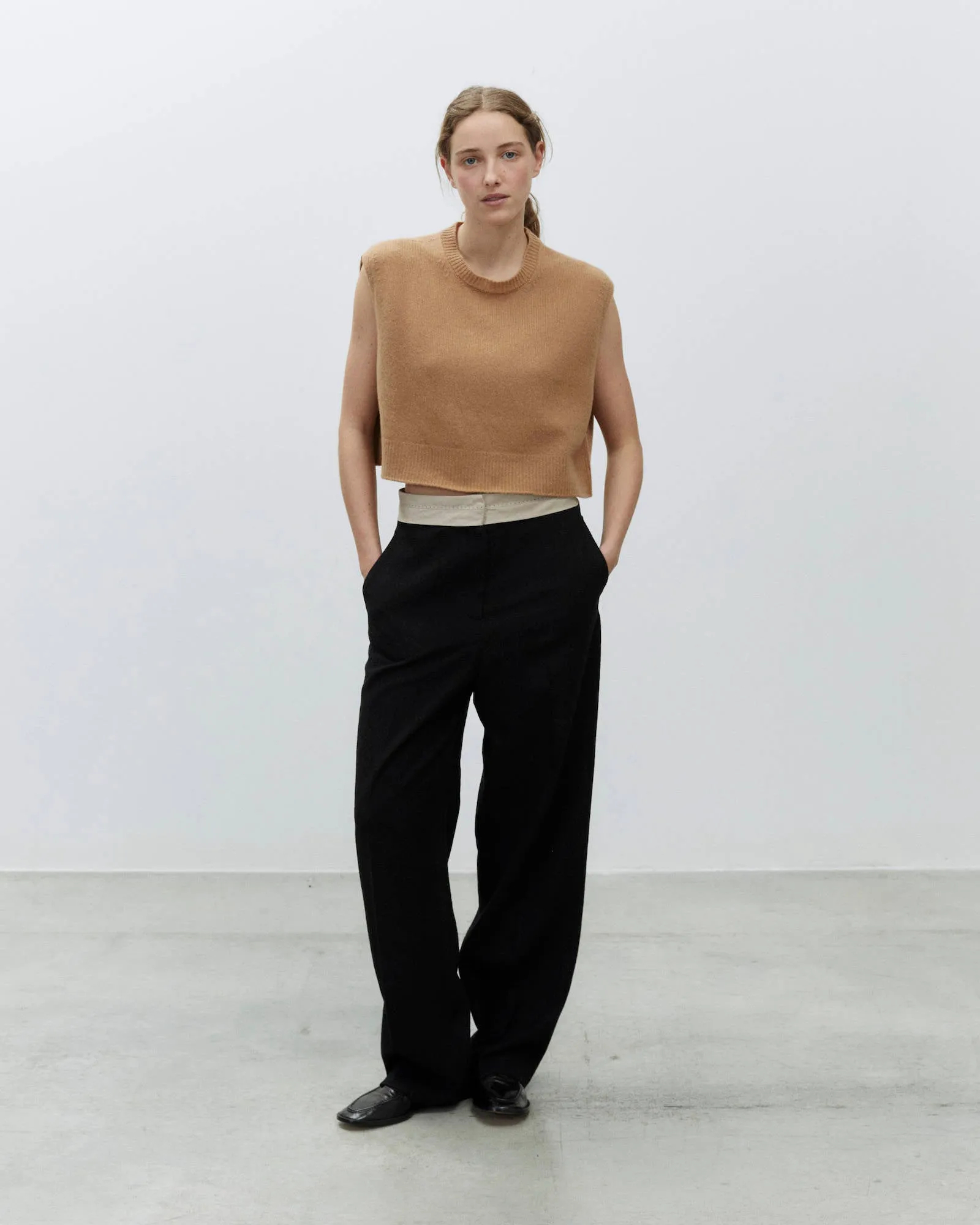 STRAIGHT SOFT WOOL TROUSERS sold by ALYSI product image thumbnail 2