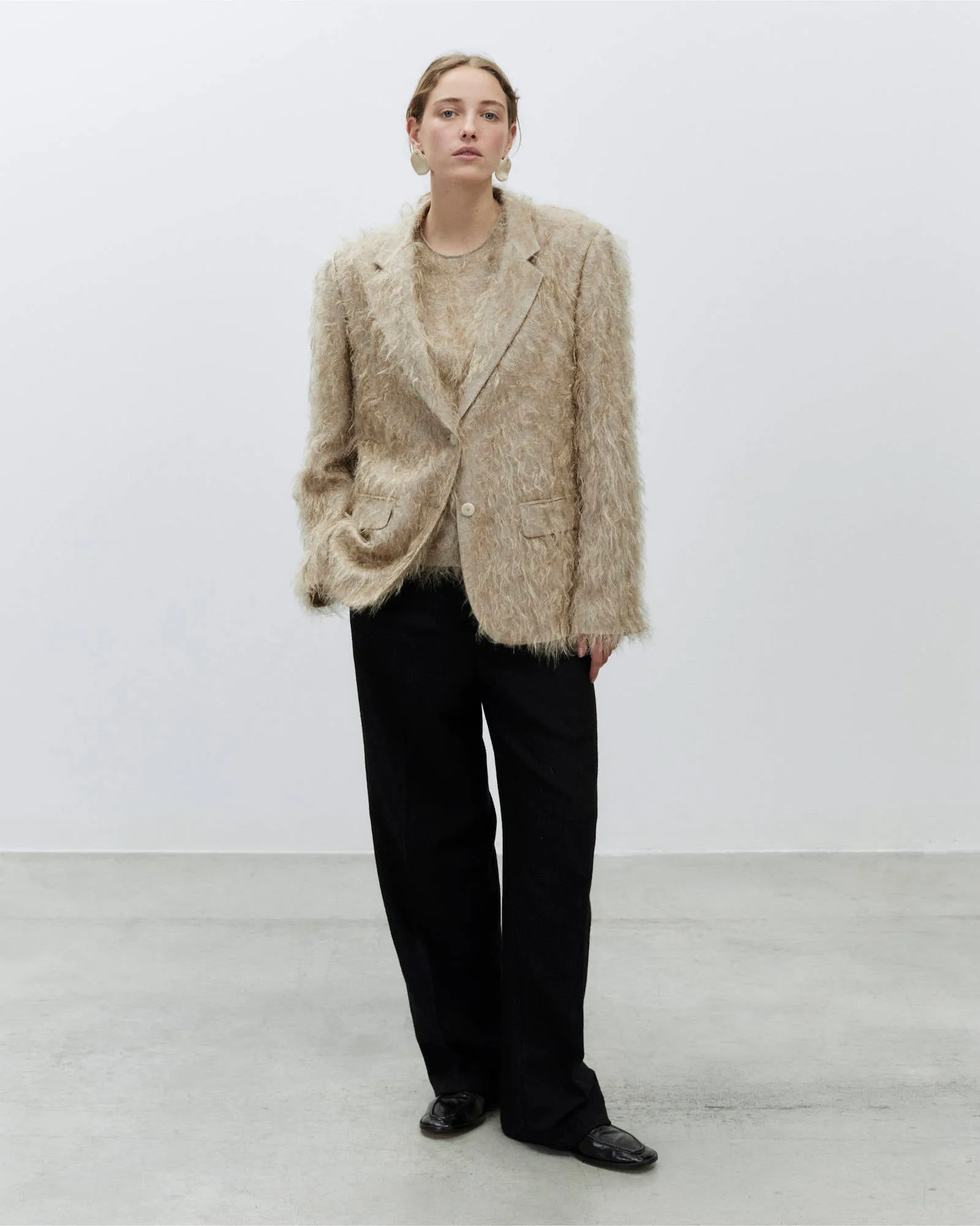 FRINGE BOXY BLAZER sold by ALYSI