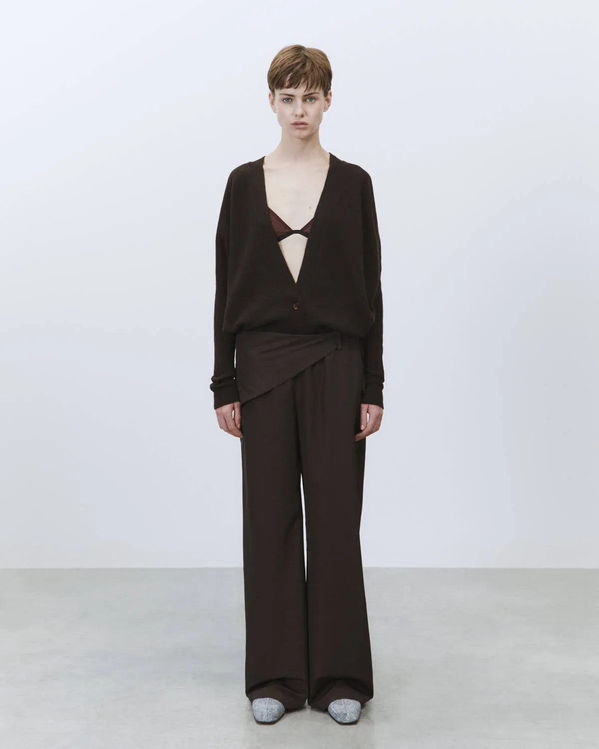 WOOL PANTS WITH BELT sold by ALYSI