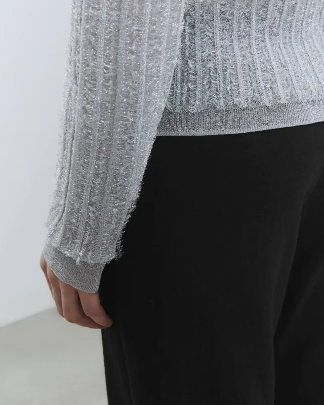 TRANSPARENT LUREX SWEATER made by ALYSI