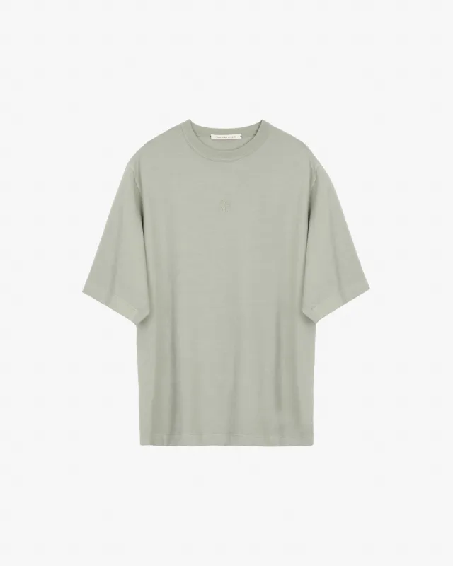 OVERSIZED T-SHIRT WITH Sage EMBROIDERY sold by ALYSI