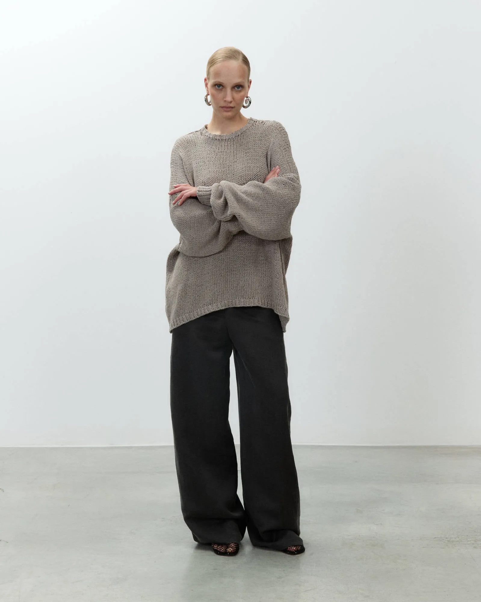 OVERSIZED CREW NECK SWEATER sold by ALYSI