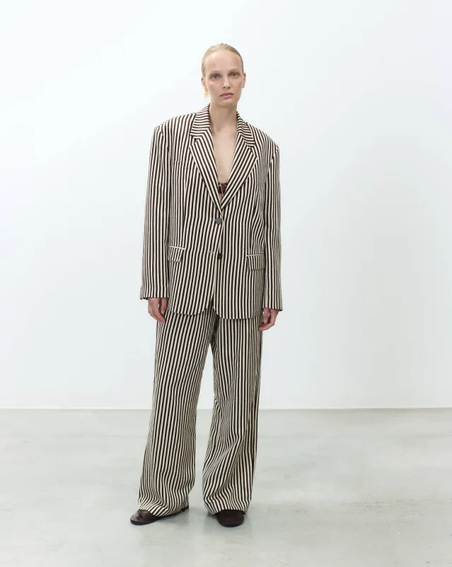 SINGLE-BREASTED STRIPED BLAZER made by ALYSI