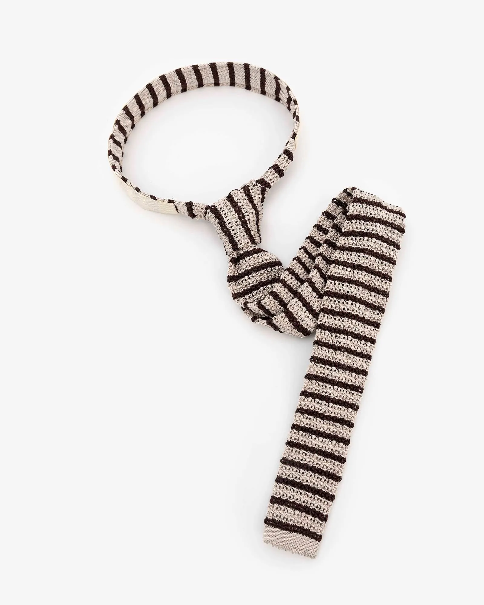 STRIPED KNITTED TIE sold by ALYSI product image thumbnail 3