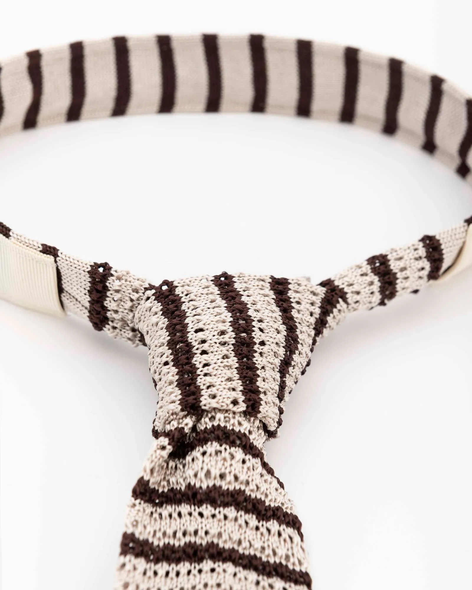 STRIPED KNITTED TIE sold by ALYSI product image thumbnail 4