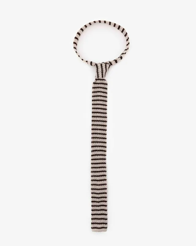 STRIPED KNITTED TIE made by ALYSI