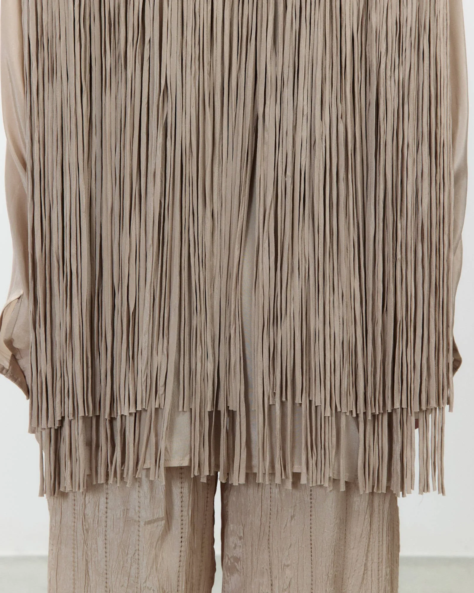 VISCOSE SHIRT WITH FRINGES sold by ALYSI product image thumbnail 2