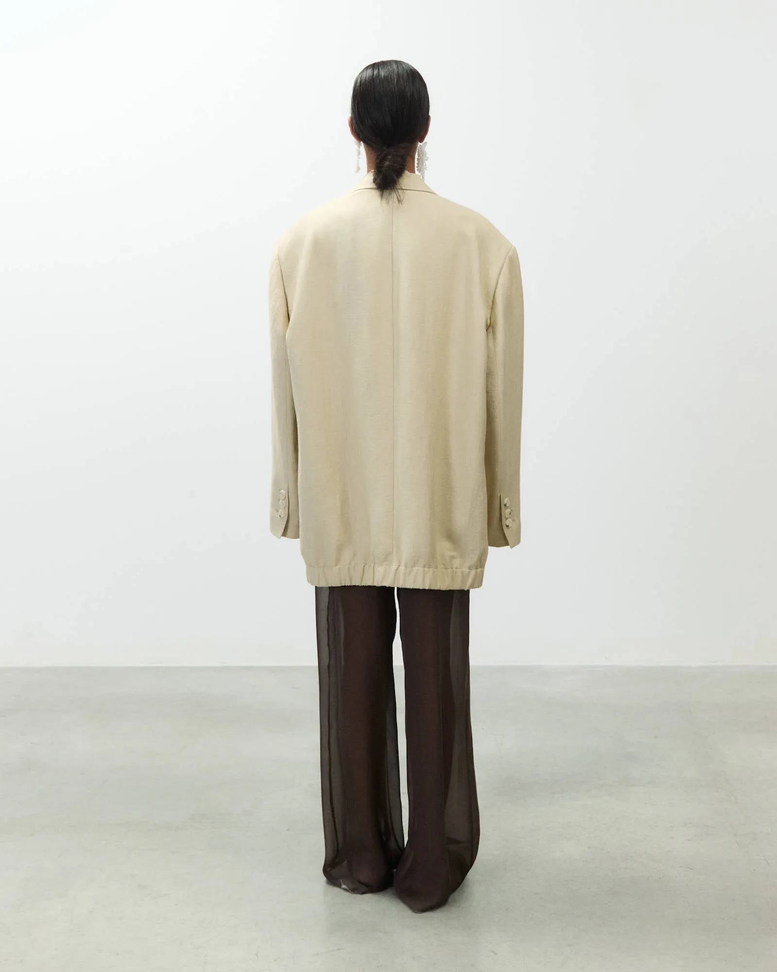 OVERSIZED LINEN BLAZER sold by ALYSI product image thumbnail 4