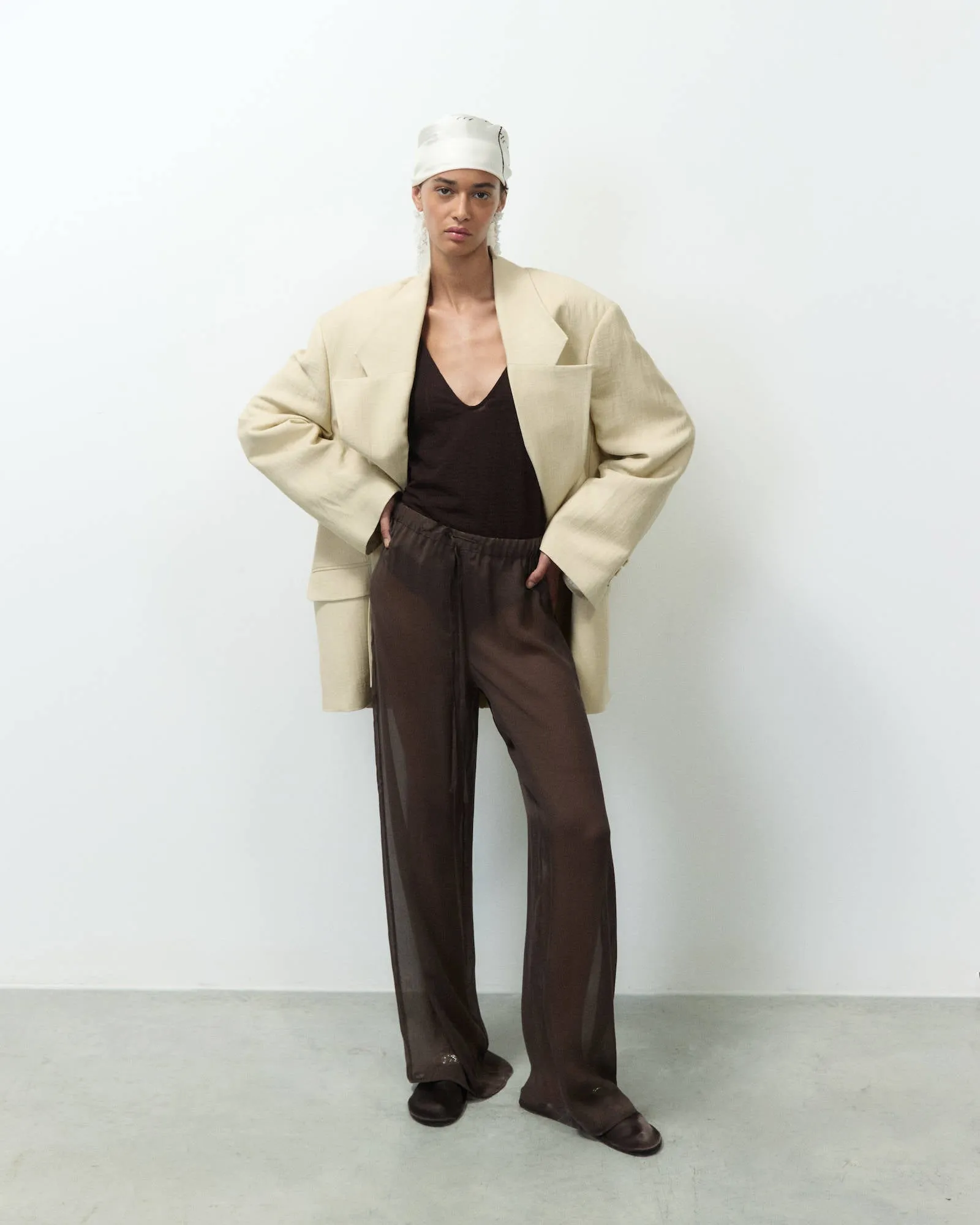 OVERSIZED LINEN BLAZER sold by ALYSI