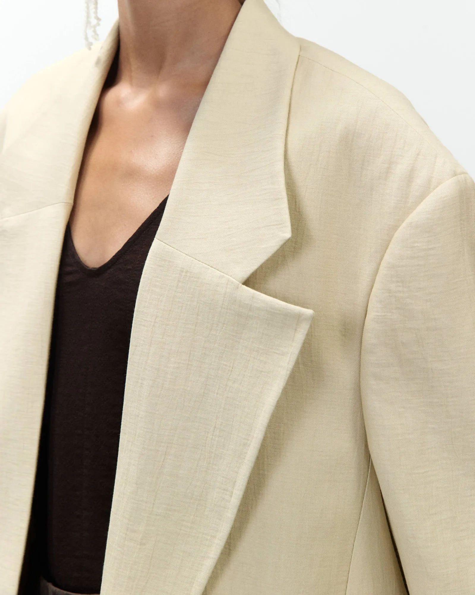 OVERSIZED LINEN BLAZER sold by ALYSI product image thumbnail 2