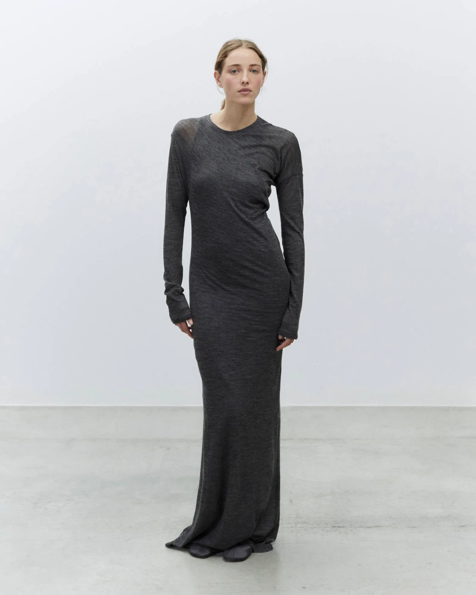 LONG LIGHT WOOL DRESS sold by ALYSI