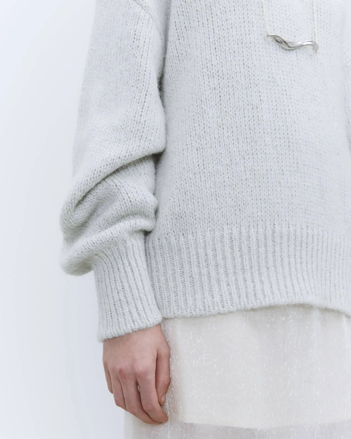 SHINY ALPACA BLEND SWEATER sold by ALYSI product image thumbnail 3