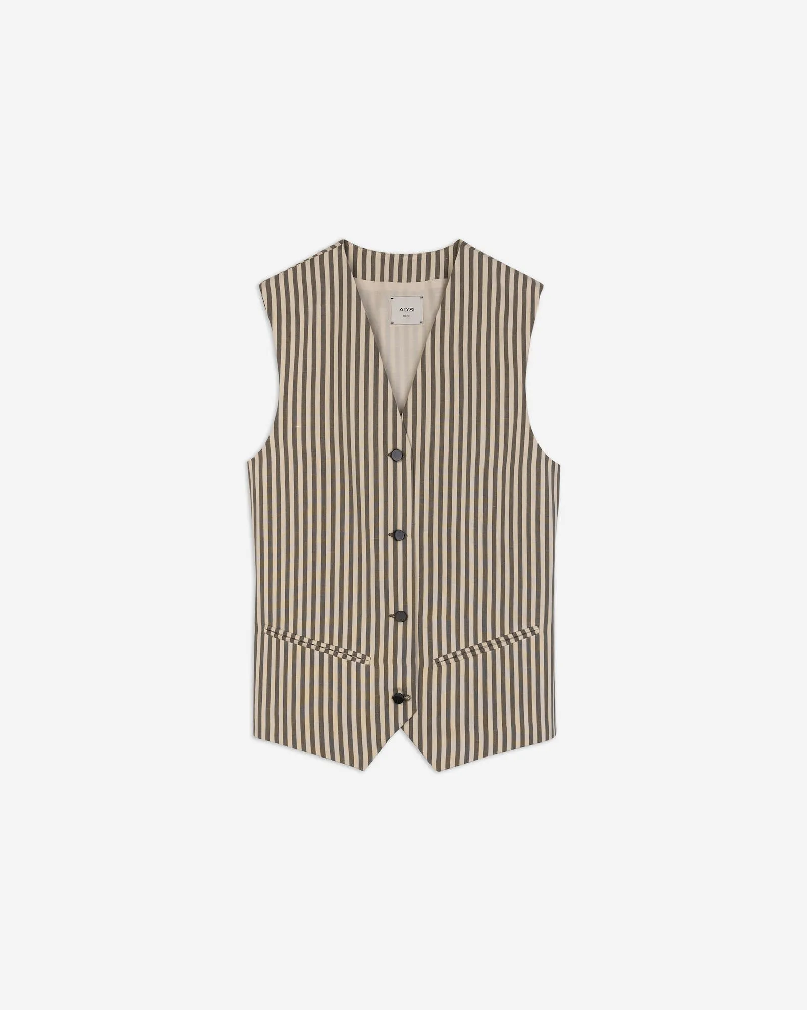 STRIPED TAILORED VEST sold by ALYSI product image thumbnail 5