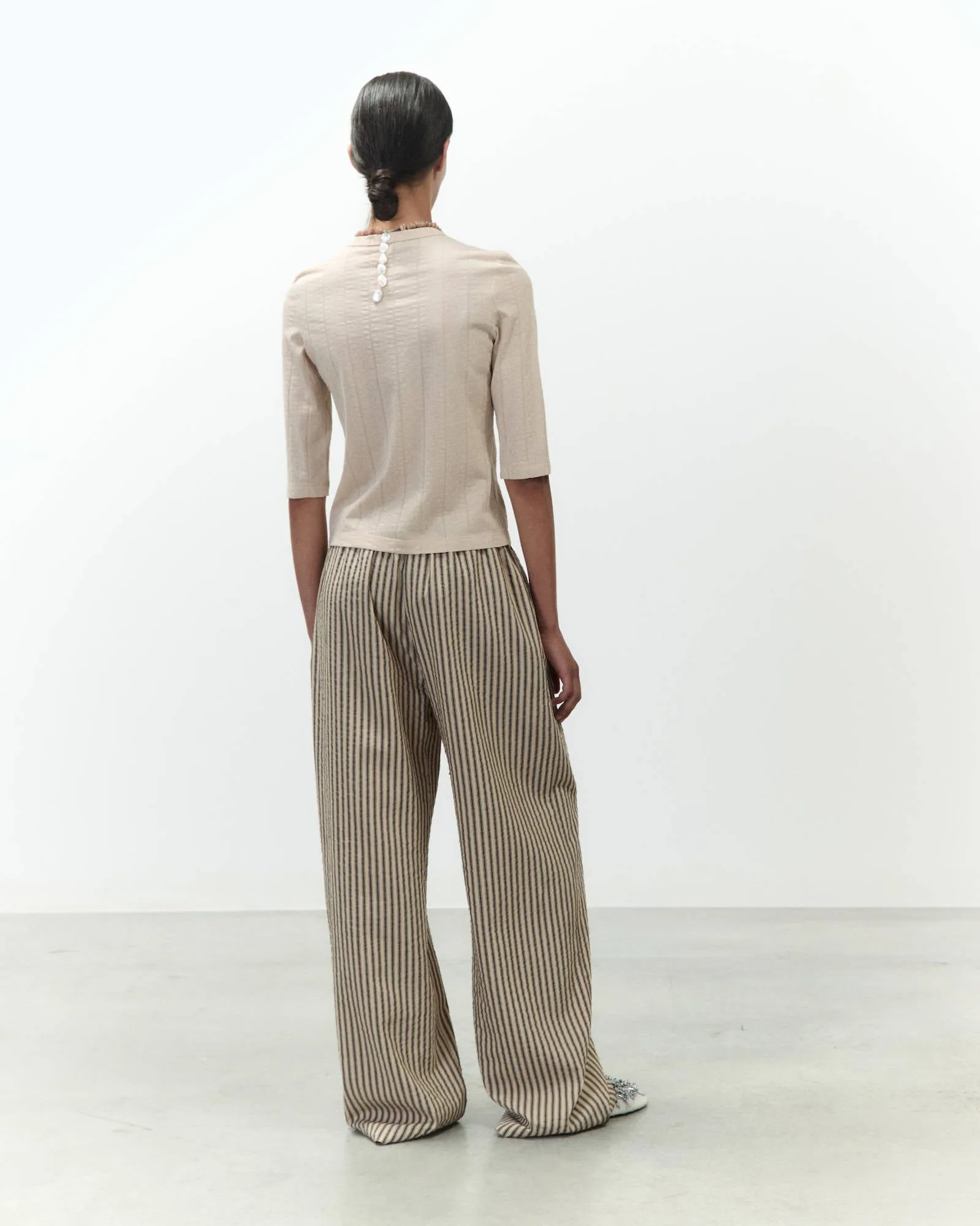 WIDE STRIPED TROUSERS sold by ALYSI product image thumbnail 3