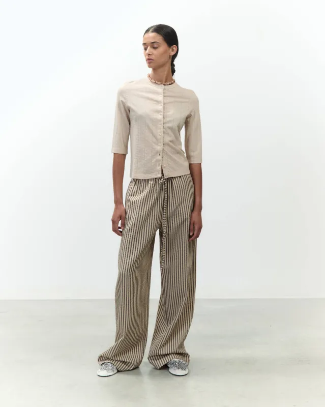 WIDE STRIPED TROUSERS made by ALYSI