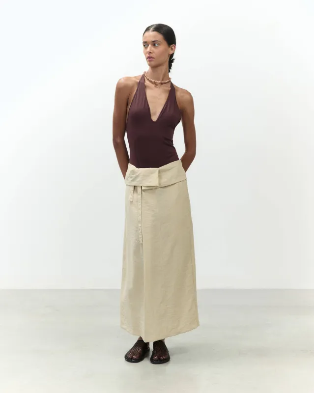 SILK CANVAS SKIRT made by ALYSI