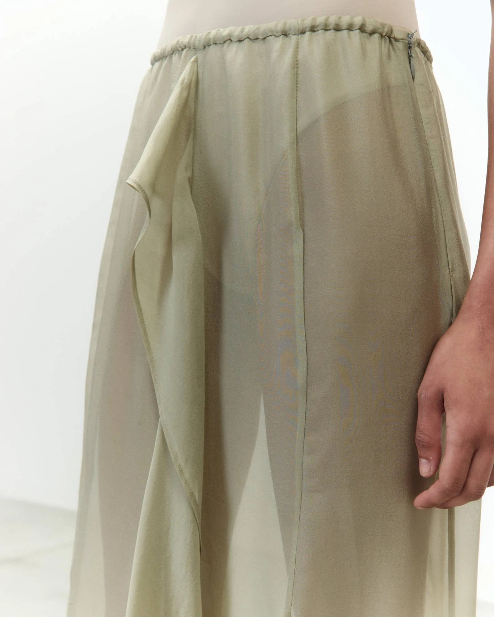 MAXI CHIFFON SKIRT WITH RUFFLES sold by ALYSI product image thumbnail 2