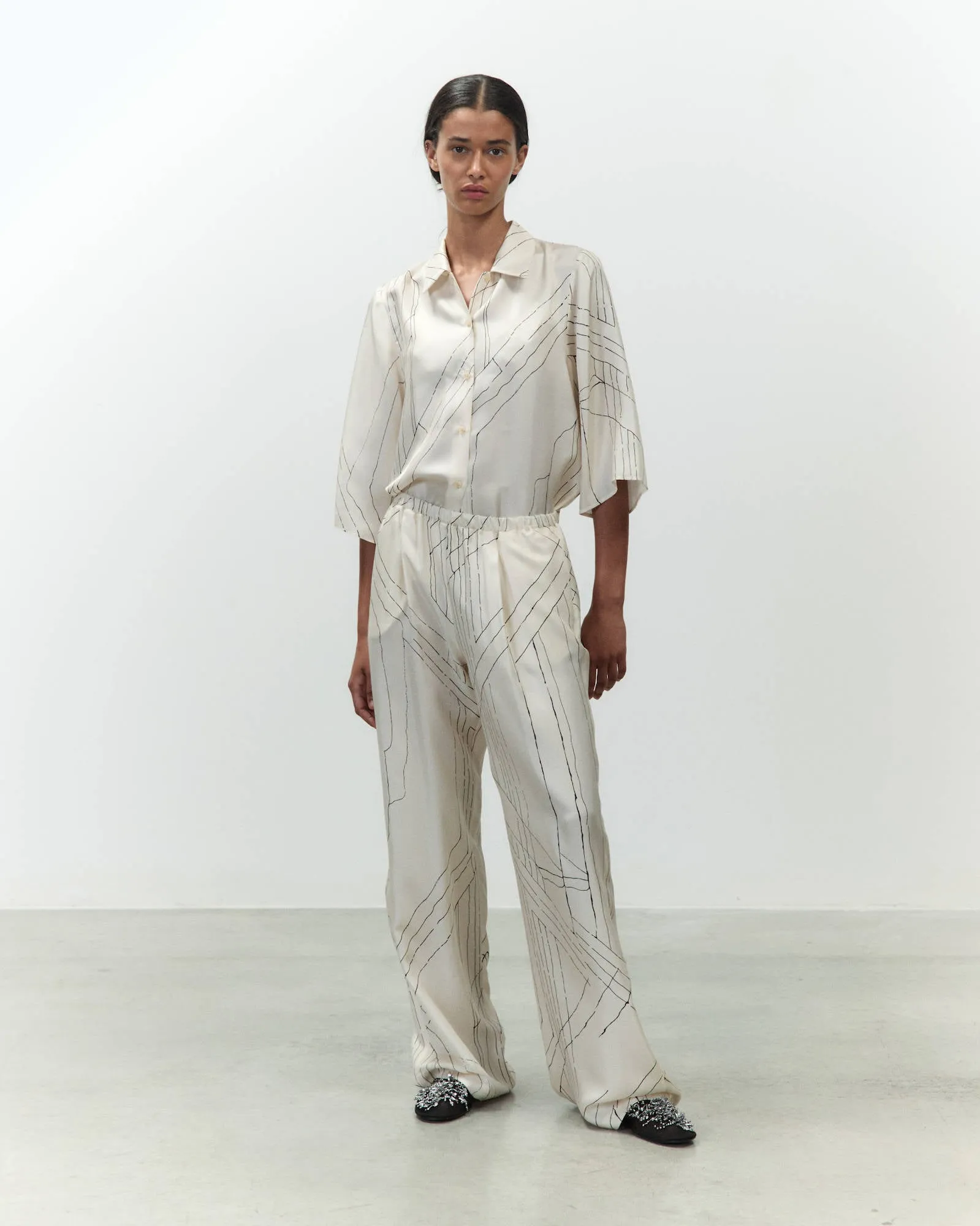 PRINTED SILK TROUSERS sold by ALYSI