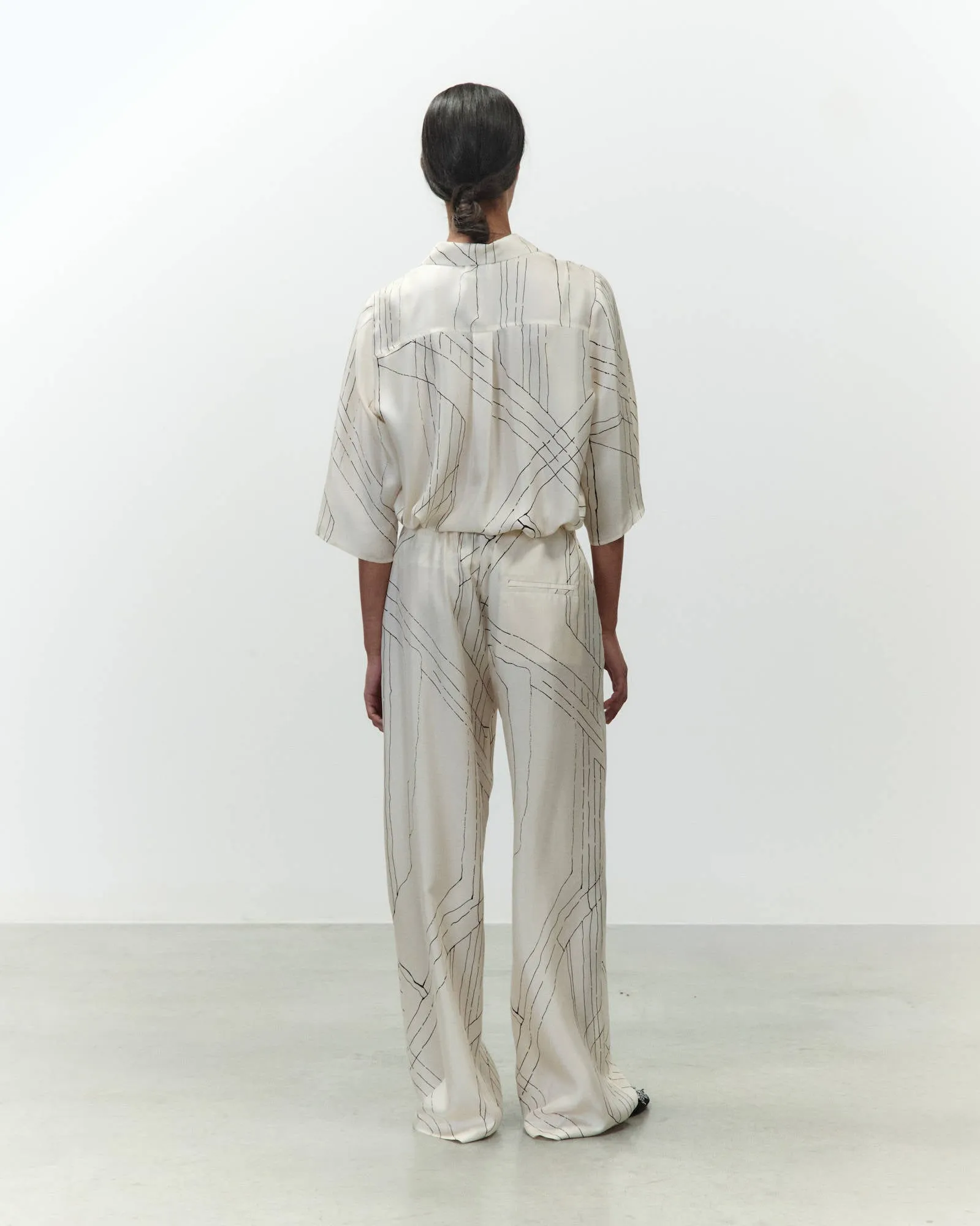 PRINTED SILK TROUSERS sold by ALYSI product image thumbnail 3