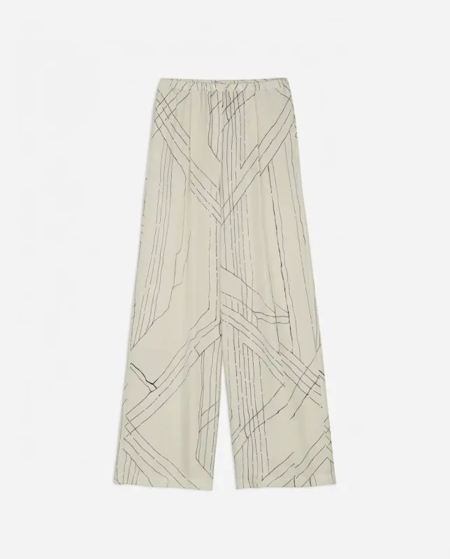 PRINTED SILK TROUSERS made by ALYSI