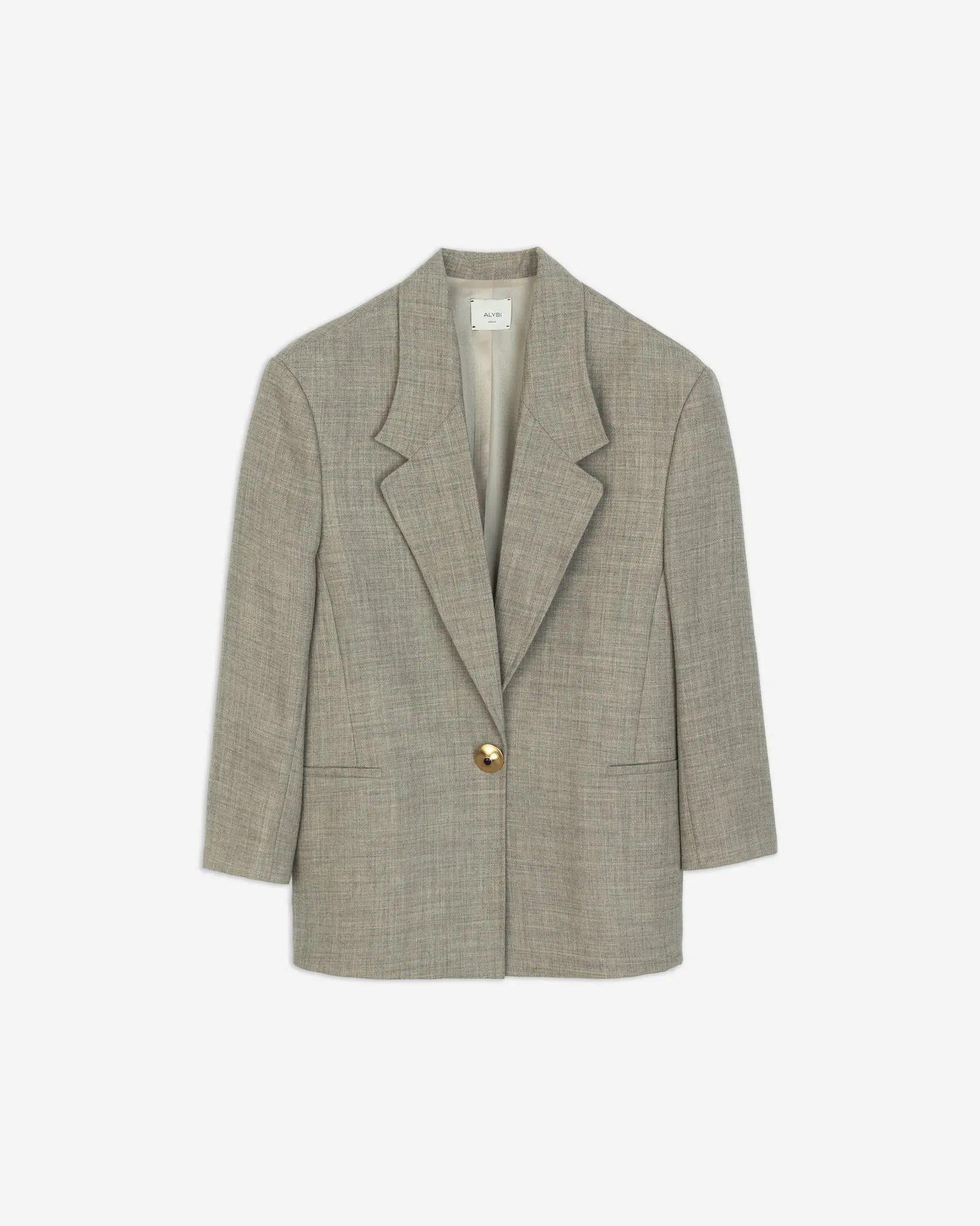 OVERSIZED MELANGE WOOL BLAZER sold by ALYSI product image thumbnail 4