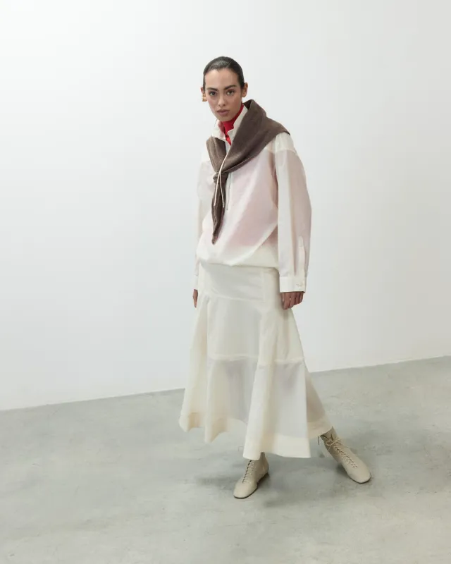 WOOL ORGANZA CIRCLE SKIRT made by ALYSI