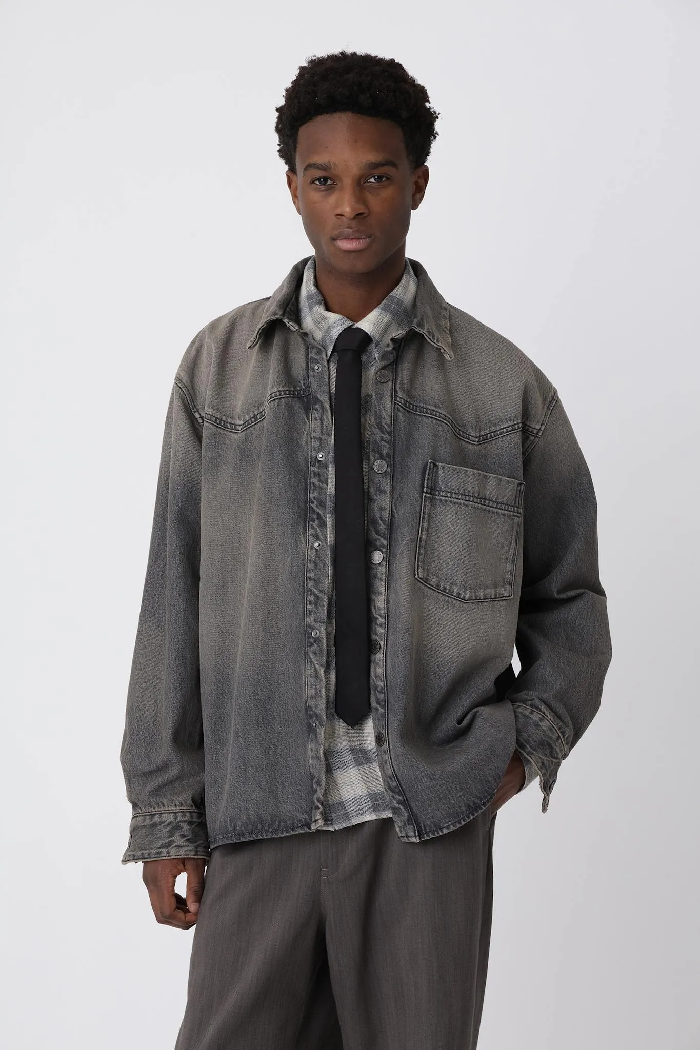 Zayne Denim Shirt sold by Won Hundred product image thumbnail 5