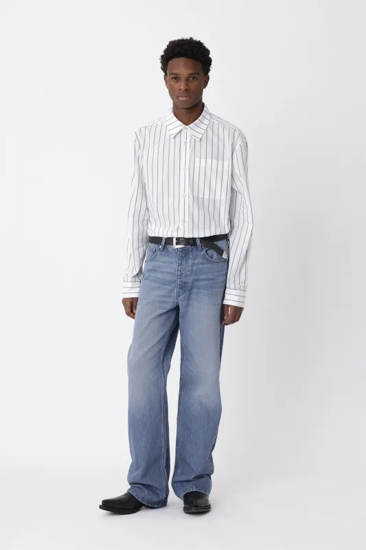 Knox Stripe Panel Shirt sold by Won Hundred